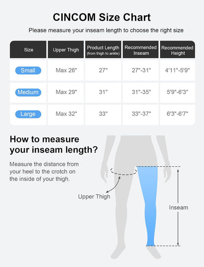 Leg Compression Massager with Selectable Massage Areas with 3 Sizes