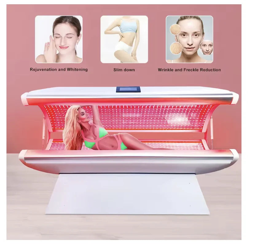 Red Light Therapy Bed for Beauty Skin Whitening Red Light Therapy Collagen SPA Infrared Red Light Therapy Bed Whole Body Tissue