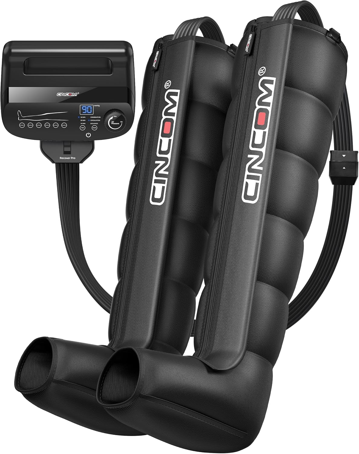 Leg Compression Massager with Selectable Massage Areas with 3 Sizes