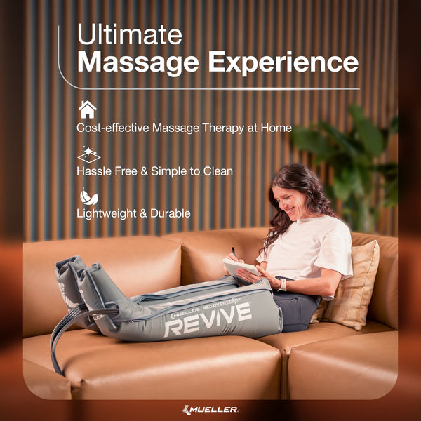 Recoverycare REVIVE M4 Gear Pack, Includes Full Leg Compression Boots (Large) & M4 Console, Accelerate Recovery, Reduce Pain and Stimulate Circulation with Air Compression Technology